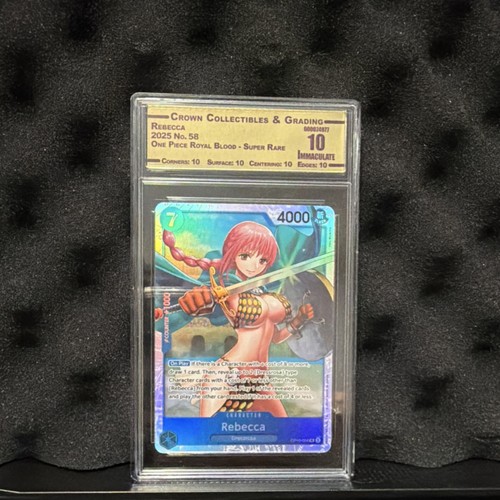 Rebecca OP10-058 Royal Blood Super Rare Foil Crown Collectibles One Piece CCG