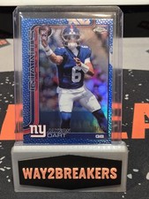 2025 Topps Chrome Football Jaxson Dart Blue Leather /150 RC SSP Rare Giants