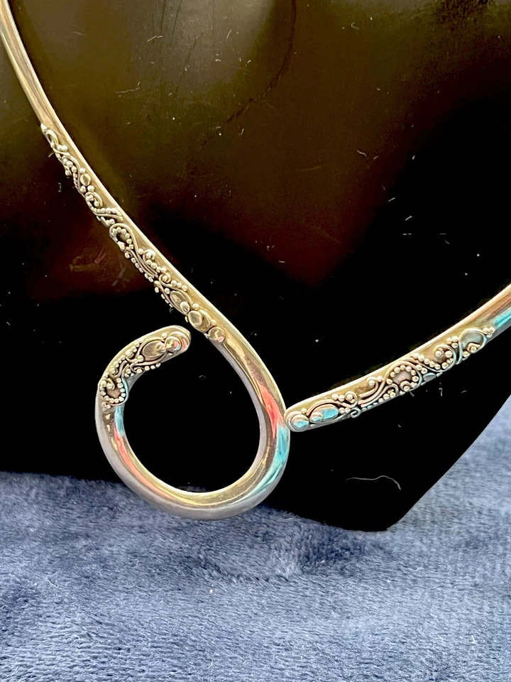 "Collar gargantilla cuello enremolino de plata esterlina SARDA 17"" 30 gramos" Foto 2 de 4