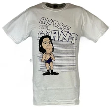 Andre the Giant Purple Pose Mens White T-shirt