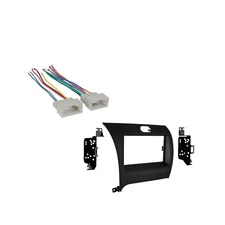Fits Kia Forte 14-18 Double DIN Aftermarket Car Stereo Harness Radio Dash Kit