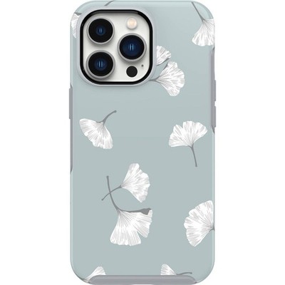 OtterBox iPhone 13 Pro Symmetry Series Case - Gingko Gray: Bump-Resistant Leaf