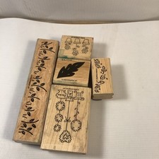 Stampin' Up wood stamp set Lot 29 flowers