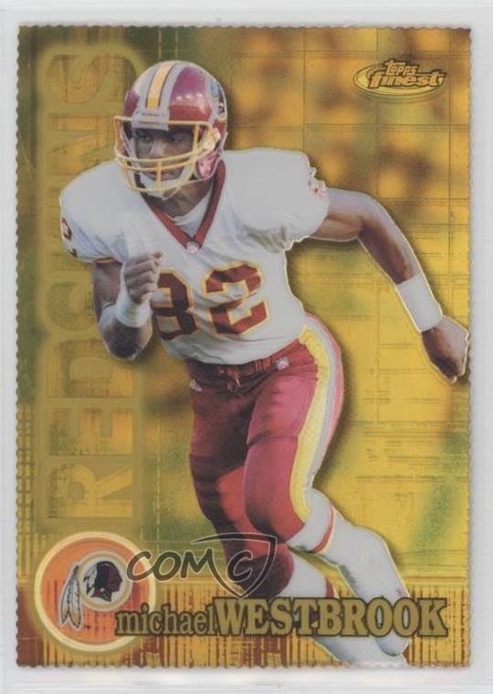 2000 Topps Finest Gold Refractor Die-Cut 258/300 Michael Westbrook #98 10lp