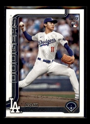 2025 Topps #558 Roki Sasaki Rookie Los Angeles Dodgers