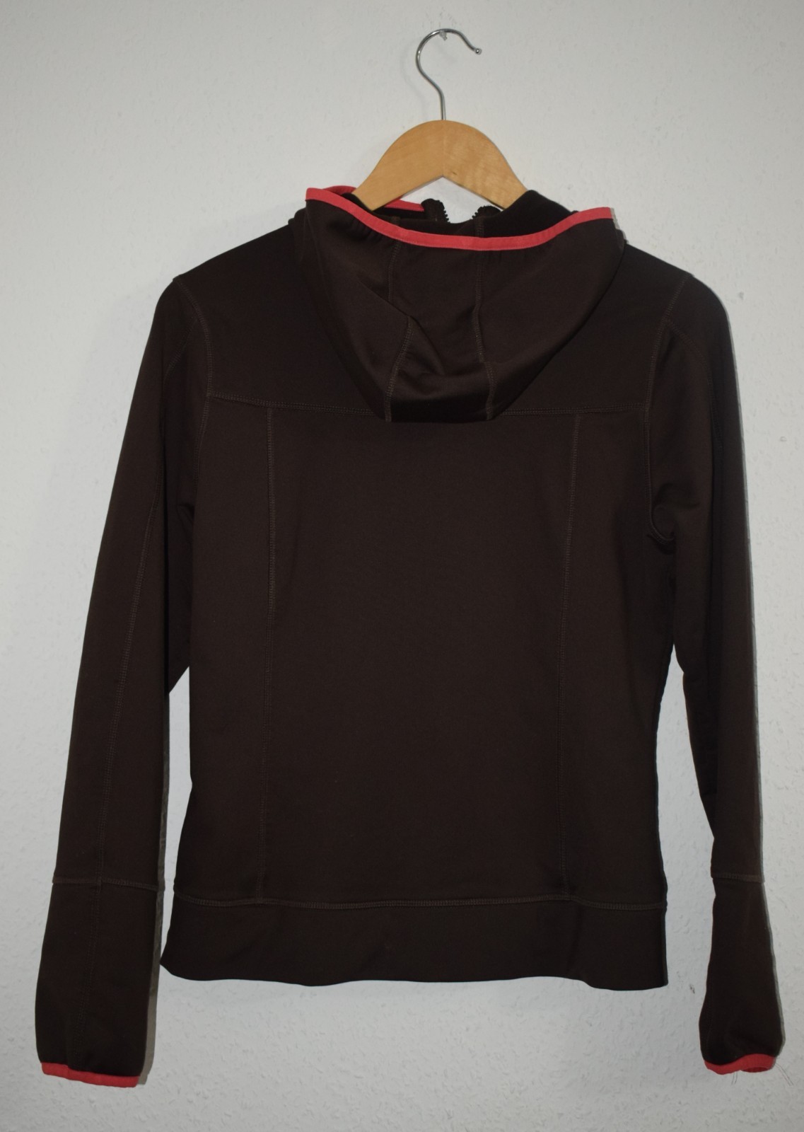 Adidas Women's Full-Zip Performance Hoodie - Dark Brown/Coral image 3