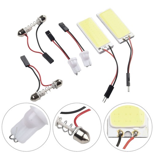 Car Panel Lamp COB LED Panels Accessories LED Light Bulbs With Adapters - Picture 12 of 12