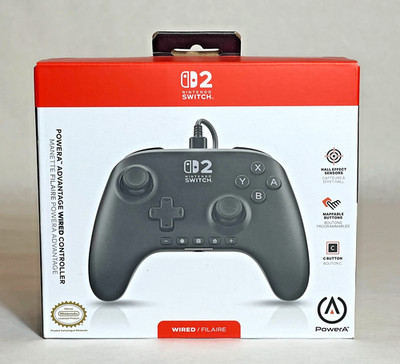 PowerA Advantage Wired Controller Nintendo Switch 2 - Black