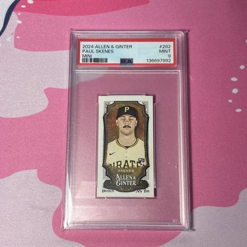 2024 Topps Allen & Ginter #282 Paul Skenes RC Mini A&G Back - Pirates PSA 9