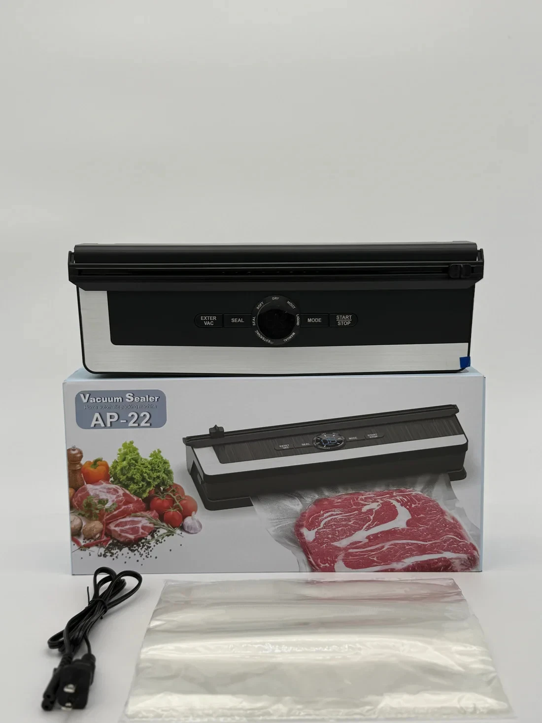 Vacuum Sealer Machine 8 in 1 Food Sealer Automatic Air Sealing System Black