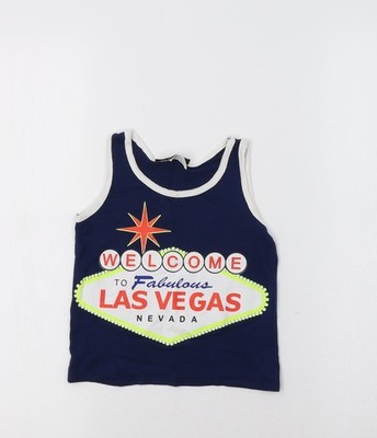 Shelor Mädchen blau Basic Tank Größe 4 Jahre - Las Vegas