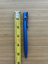 Bastion Slim Bolt Action Pen - Blue Aluminum