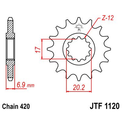 JT SPROCKETS RITZEL,ANGRIFF , SCHALTGÄNGE VORNE