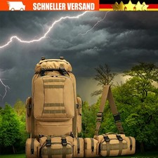 Mochila Senderismo Exterior 100L Grande, Impermeable y Transpirable DE
