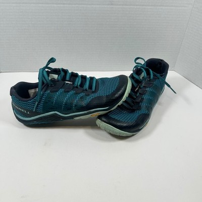 Merrell Shoes Womens 8 Blue Barefoot Access Flex 2 E-Mesh Trail Running