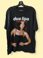 Rare Dua Lipa Trading Season Black Short Sleeve Classic T shirt NH23484