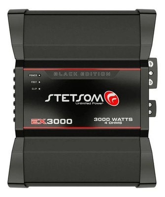 Stetsom Ex3000 Amplifier 4ohm Mono Black Edition Car Audio Digital Amp Bass