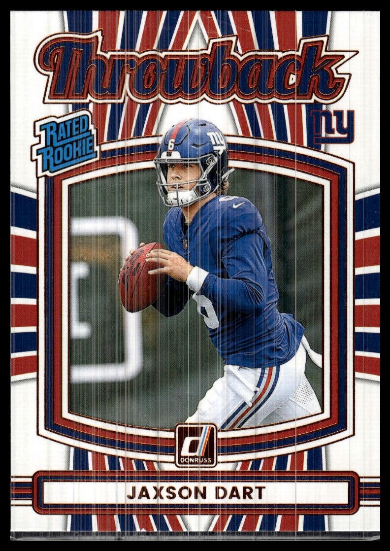 2025 Donruss #41 Jaxson Dart Rated Rookies Throwback