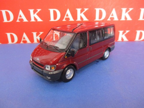 Die cast 1/43 Modellino Minibus Van Ford Transit MK.6 Red Met 2001 by Minichamps - Foto 2 di 6