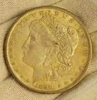 1890-O $1 Morgan Silver Dollar AU/BU NICE & ORIGINAL