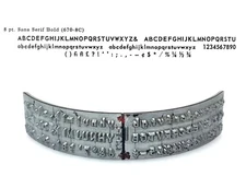 No.670-8C Sans Serif Bold Type Shuttle for Varityper Typewriter Hammond Vtg