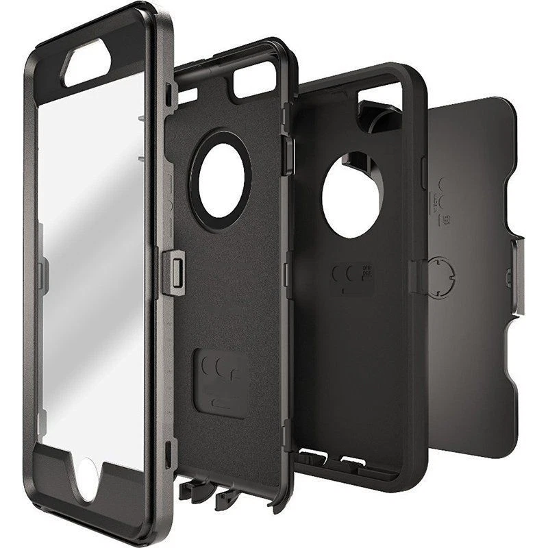 For Apple iPhone 7 8 Plus Case Built-in Screen Protector fits Defender Belt Clip - Image 3 of 4