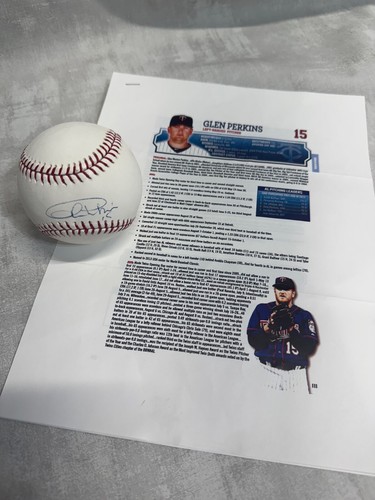 Glen Perkins Signed Officlal Rawlings MLB Auto Autograph Signed Ball - Picture 2 of 5