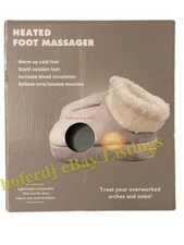 Onix Heated Foot Massager Separate Control for each Foot Memory Foam/Fleece NEW