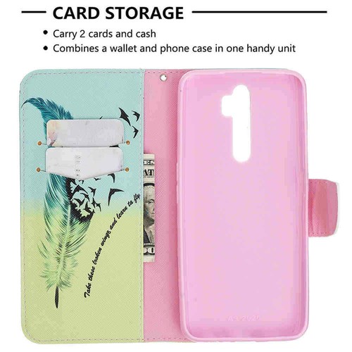 Funda protectora de cuero pintada abatible para OPPO A9 A5 2020 Find X2 Lite/Neo/Pro - Imagen 15 de 52
