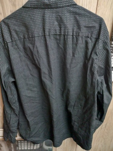 J. Ferrar JF Slim Fit Button Up Shirt Black Size XL 17-17.5 - Picture 5 of 6