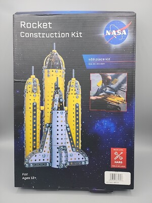 NASA Space Rocket Construction Kit 458 Piece Metal Model Open Box ...