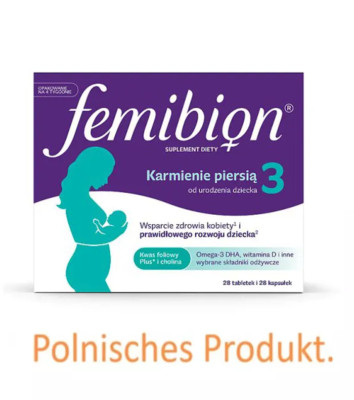 Femibion 3  Kombipack für 4 Wochen Stillzeit 28 Tabs +28 Kap. D3 DHA 400  