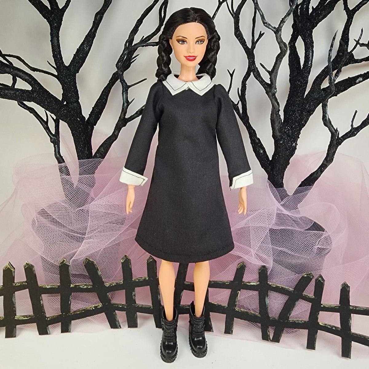 Wednesday Addams Dress for Barbie | eBay