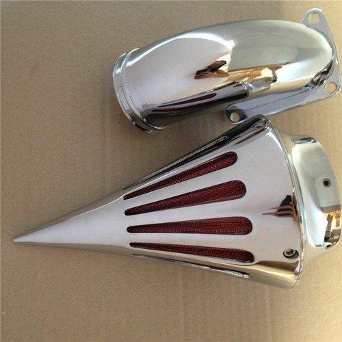 Motorcycle Spike Air Cleaner Kits For Honda VTX 1800 R/S/C/N/F 2002-2009 Chrome - Picture 4 of 5