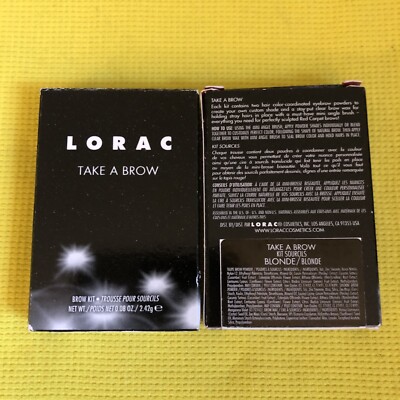 2x  LORAC Take A Brow Kit Blonde