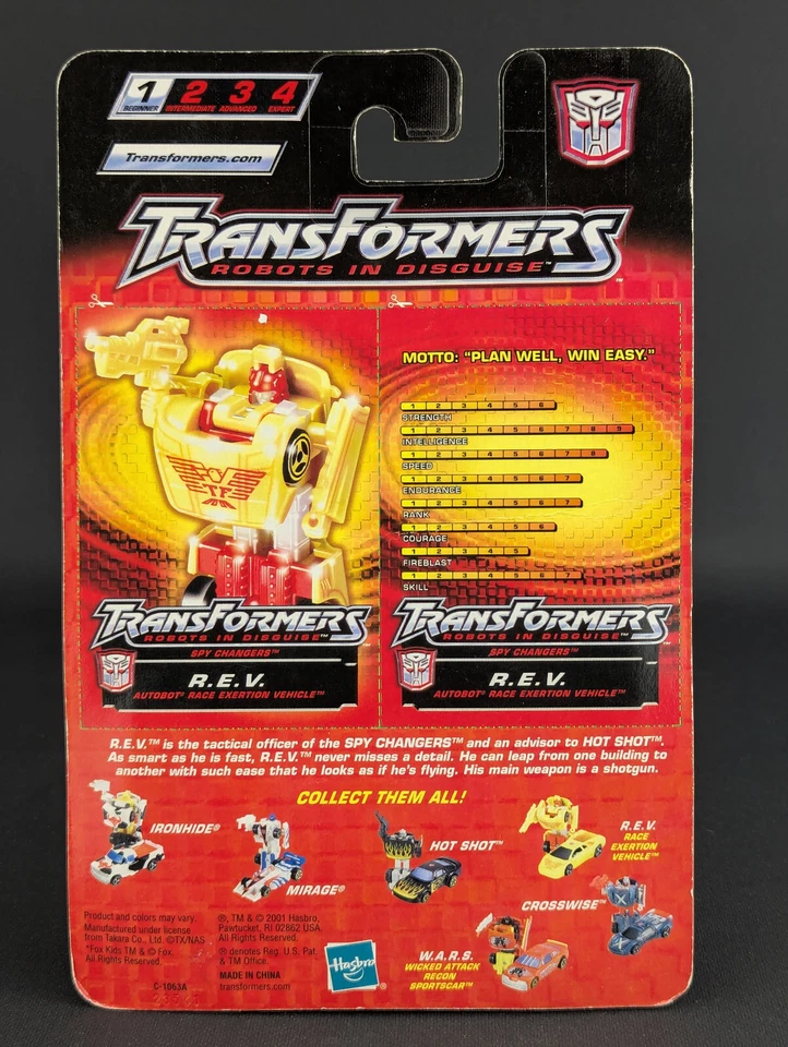 Transformers RID 2001 Spychangers REV SEALED Hasbro KB Toys Clear - Image 3 of 4