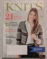 Interweave Knits Magazine June '15 Knits For Outdoors Harrisville Designs I-Cord