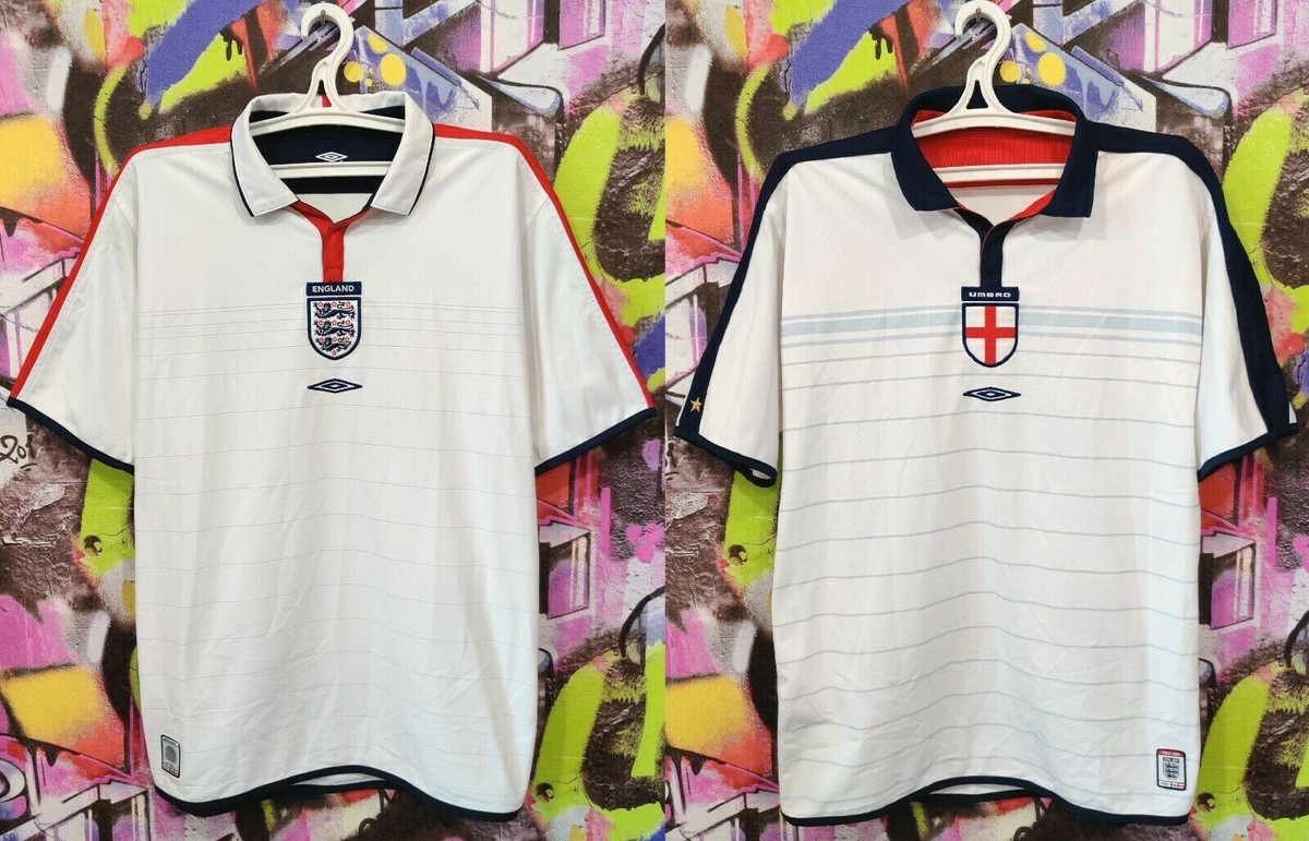England Soccer National Team 2003 2005 Football Jersey Shirt