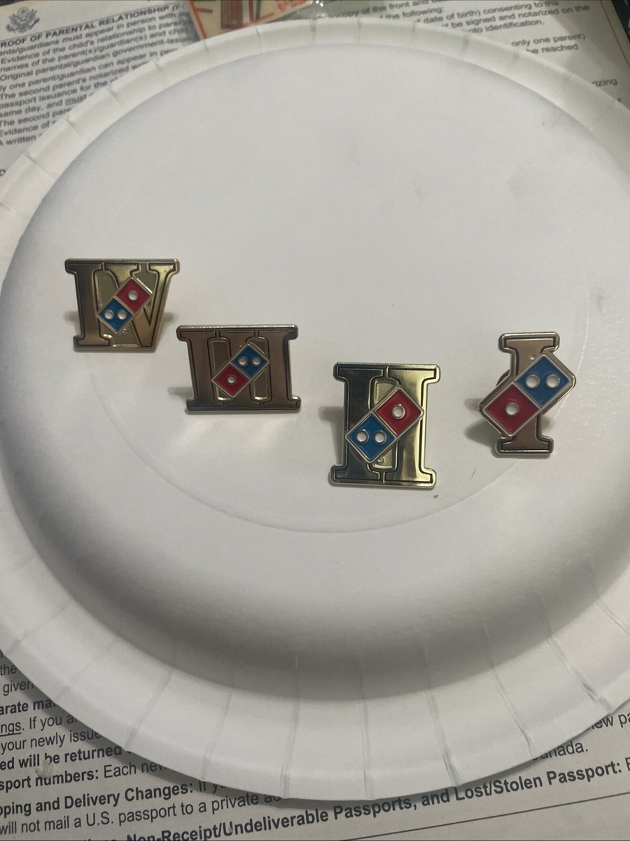 DOMINO'S PIZZA 🍕 PIN'S- ALL FOUR MANAGER'S LEVEL'S | eBay