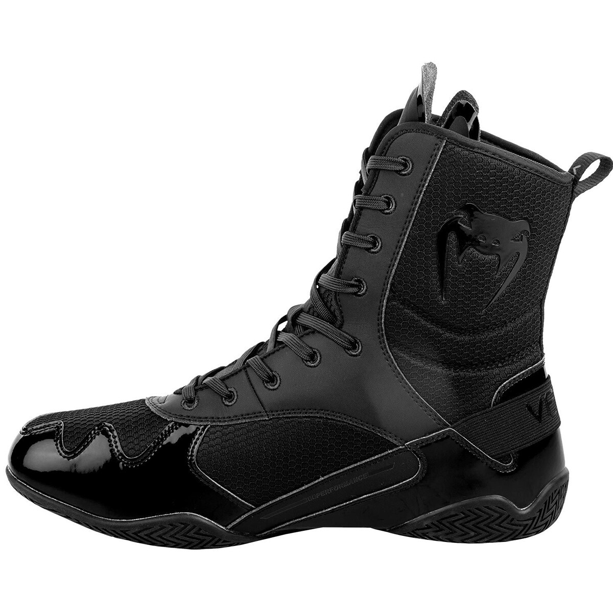 Venum Elite Professional Boxing Shoes - Black/Black | eBay