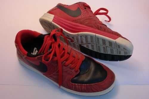 Scarpe da skateboard Nike SB Prod 7 Lunarlon Paul Rodriguez rosse EUR 44 US10 UK9 - Foto 1 di 15