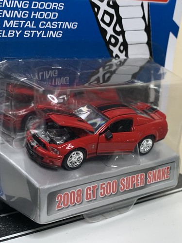 Shelby Collectibles 2008 Ford Mustang GT500 Super Snake 427 Coupe Red/Black NIP - Picture 11 of 15