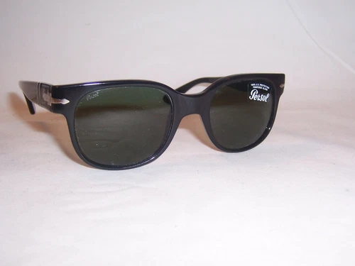 NEU Persol Sonnenbrille PO 3257/S 95/31 SCHWARZ/GRÜN 51 mm ORIGINAL - Bild 1 von 7