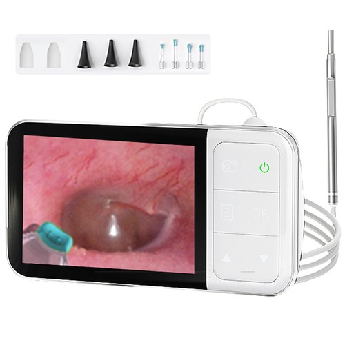 4.5" Screen Digital Otoscope Ear Wax Removal Tool Kits Camera 3.9mm HD Ear Scope - Picture 20 of 20