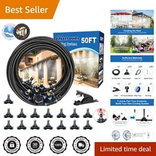 Durable Outdoor Water Misting Kit - 50FT Air Cooler for Patios & Porches
