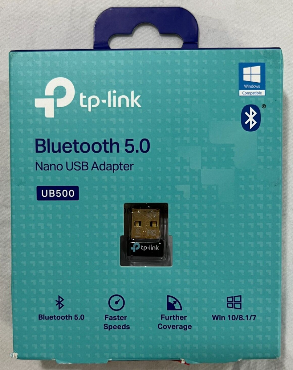 Adattatore Bluetooth 5.0 TP-Link USB Per PC – Ricevitore Dongle Nero, Aperto Ma Mai Usato