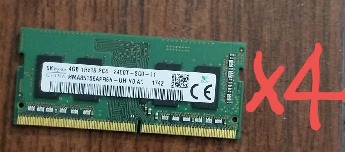 Lenovo Hynix DDR4-2400T 16GB×4(64GB) HYNIX 16GB DDR4 2400 ECC REG RDIMM 2Rx8 CL17 PC4-19200 1.2V
