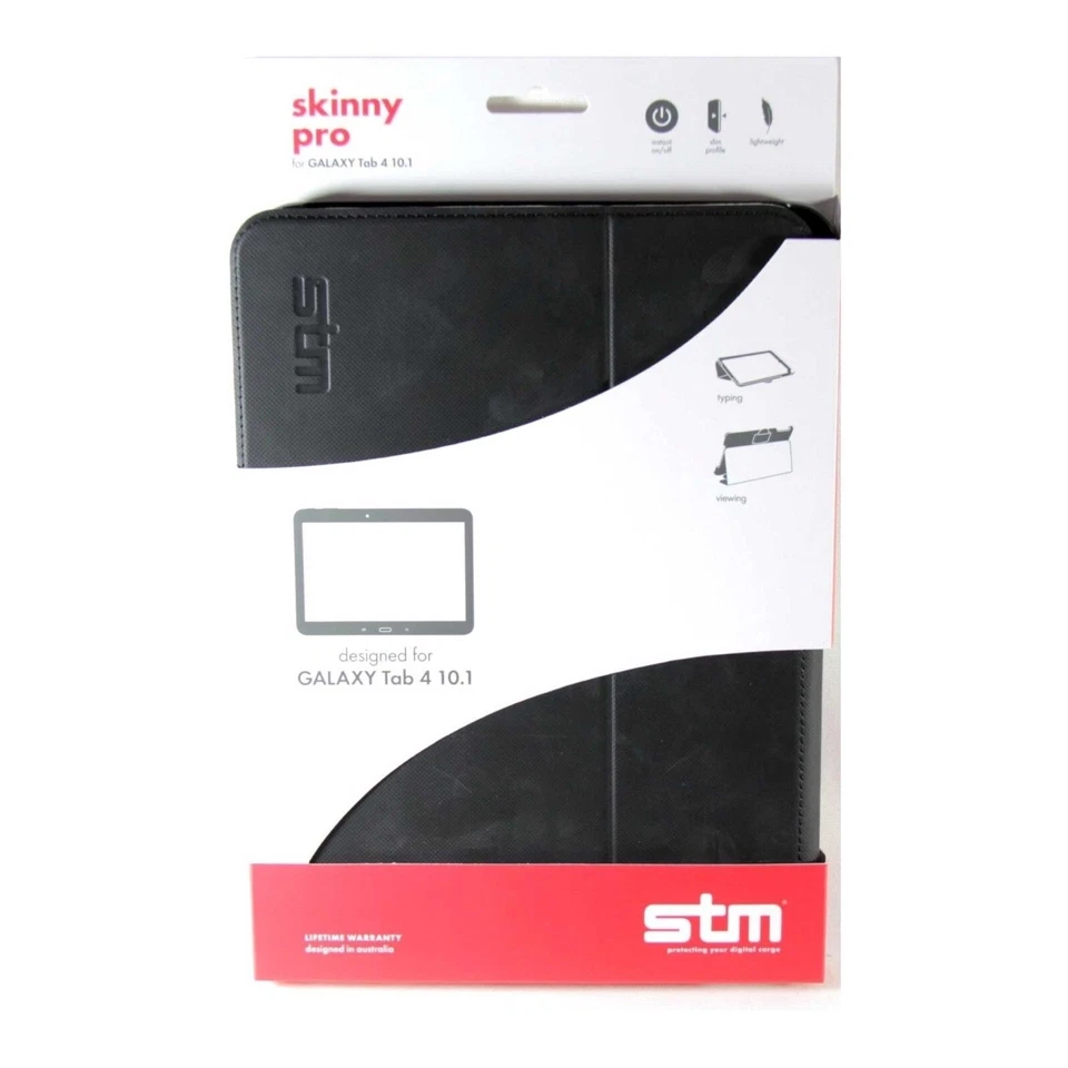 STM CASE FOR SAMSUNG GALAXY TAB 4 10.1 SKINNY PRO FOLIO BLK NEW STM-222-081J-01 - Image 2 of 3