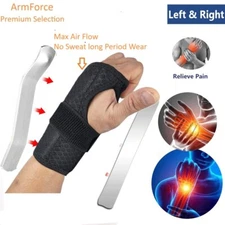 Premium Wrist Brace Support Carpal Tunnel Sprain Arthritis For Right/Left Hand