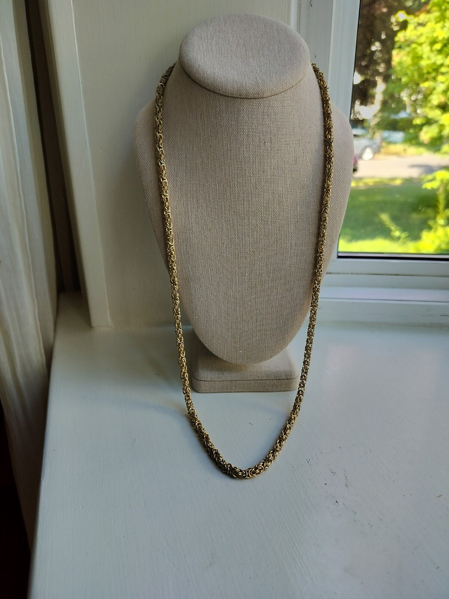 美品✨GIVENCHY Gold Chain Necklace Vintage Vintage GIVENCHY Byzantine Gold Chain Necklace | eBay